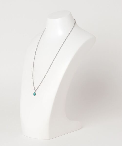 Figments（フィグメンツ）の「ストーンネックレス（ネックレス・レディース・ホワイト/ブラック/ターコイズブルー・FREE）」の5枚目の写真