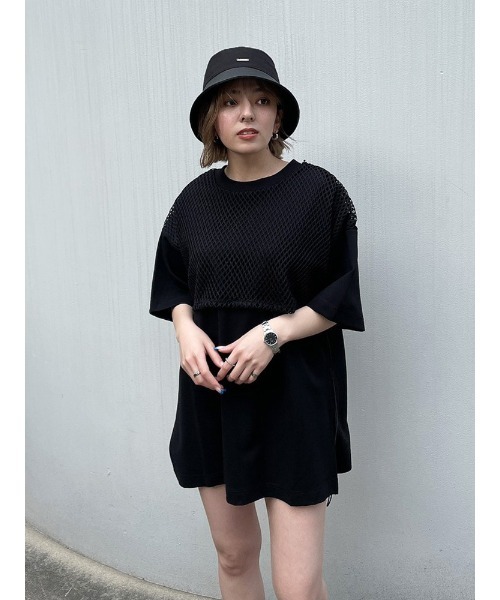 ENVYM（アンビー）の「バックドロストビッグＴｅｅ（Tシャツ/カットソー・レディース・ホワイト/ブラック/イエロー・FREE）」の15枚目の写真