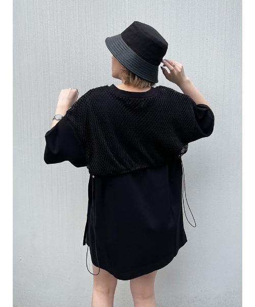 ENVYM（アンビー）の「バックドロストビッグＴｅｅ（Tシャツ/カットソー・レディース・ホワイト/ブラック/イエロー・FREE）」の17枚目の写真