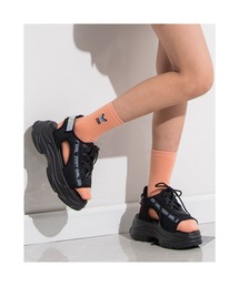 ZIDDY/【ニコ☆プチ6月号掲載】ロゴ テープ スニーカー サンダル (21~24cm)