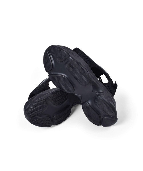 ZIDDY（ジディ）の「ZIDDY/【ニコ☆プチ6月号掲載】ロゴ テープ スニーカー サンダル (21~24cm)（サンダル・キッズ・ブラック・22/23/21/24）」の3枚目の写真