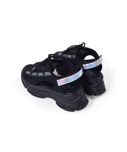 ZIDDY（ジディ）の「ZIDDY/【ニコ☆プチ6月号掲載】ロゴ テープ スニーカー サンダル (21~24cm)（サンダル・キッズ・ブラック・22/23/21/24）」の9枚目の写真