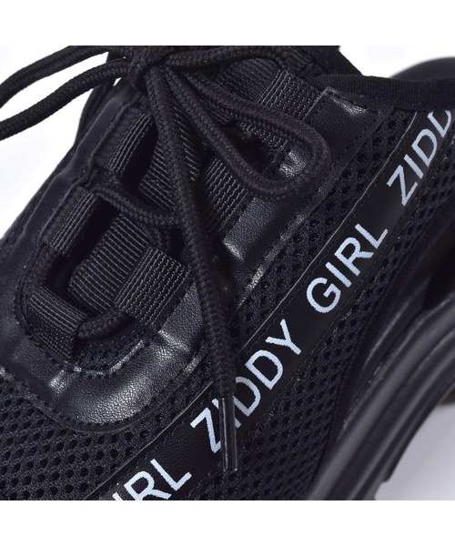ZIDDY（ジディ）の「ZIDDY/【ニコ☆プチ6月号掲載】ロゴ テープ スニーカー サンダル (21~24cm)（サンダル・キッズ・ブラック・22/23/21/24）」の4枚目の写真