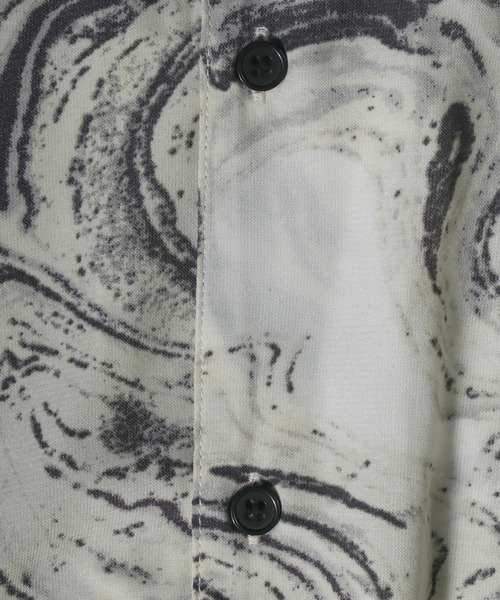 ANPAS(アンパス)の「Total Pattern Print Big Silhouette Open Collar Shirt/総柄プリント ビッグシルエット オープンカラーシャツ(シャツ/ブラウス・メンズ・ライトグレー/パープル/グリーン・LL/M/L)」の10枚目の写真