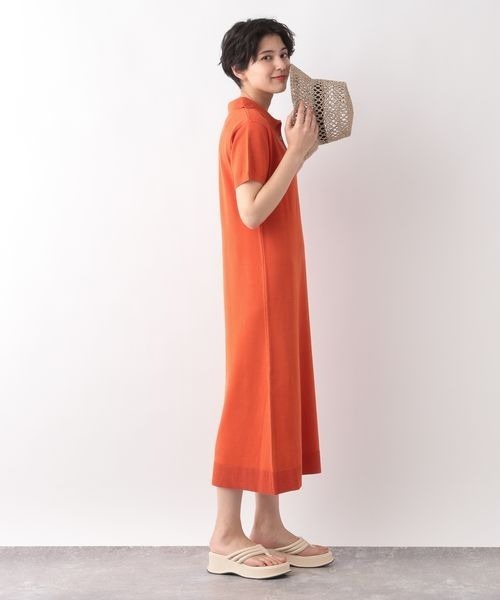 RAGEBLUE（レイジブルー）の「ニットポロワンピース（ワンピース・レディース・ブラック/オレンジ/キャメル・FREE）」の14枚目の写真