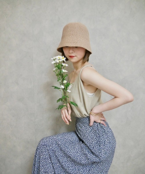 Reurie'（レウリィ）の「バケットハット（ハット・レディース・ベージュ/ブラック・FREE）」の3枚目の写真