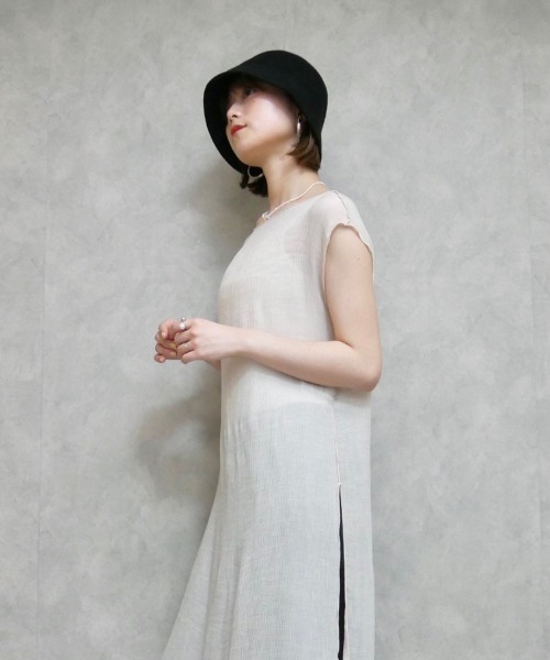 Reurie'（レウリィ）の「バケットハット（ハット・レディース・ベージュ/ブラック・FREE）」の15枚目の写真