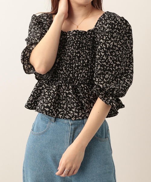 ハイパーカット Heather（ヘザー）の「柄アソートシャーリングブラウス 285593