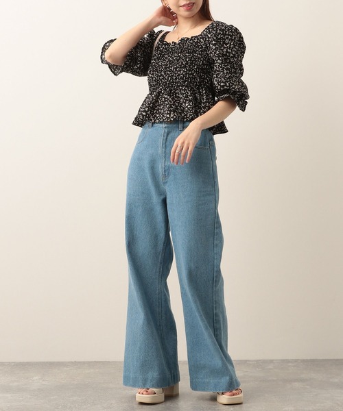 Heather（ヘザー）の「柄アソートシャーリングブラウス　285593（シャツ/ブラウス・レディース・ブラック系その他/ホワイト系その他/ブルー系その他/イエロー系その他/ホワイト系その他2・FREE）」の16枚目の写真