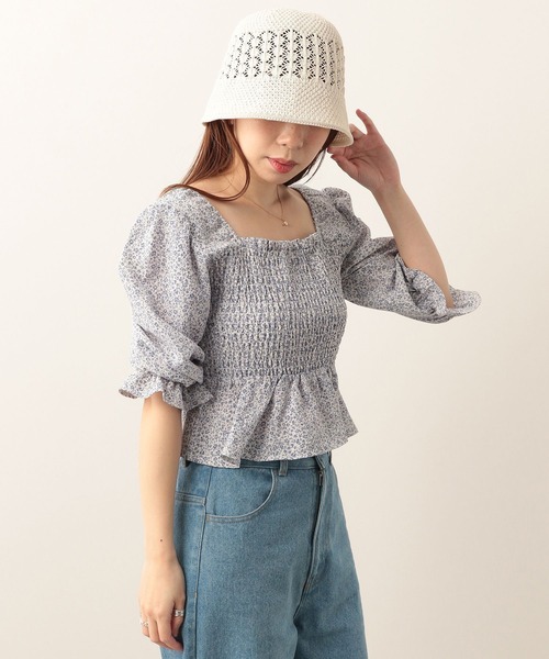 Heather（ヘザー）の「柄アソートシャーリングブラウス　285593（シャツ/ブラウス・レディース・ブラック系その他/ホワイト系その他/ブルー系その他/イエロー系その他/ホワイト系その他2・FREE）」の20枚目の写真