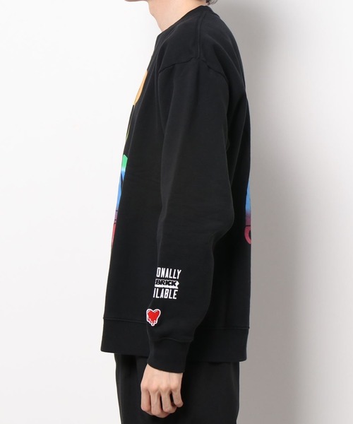 BE@RBRICK（ベアブリック）の「EMOTIONALLY UNAVAILABLE×BE@RBRICK/エモーショナリーアンアヴェイラブル×ベアブリック/SWEAT TOP（スウェット・メンズ・ブラック・MEDIUM/LARGE）」の5枚目の写真