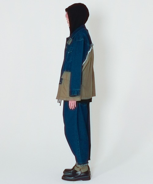 Wizzard(ウィザード)の「Wizzard ウィザード / WASHED DOCKING DENIM ARMY JACKET / WBA22-W04(ミリタリージャケット・メンズ・ブラック/ホワイト×ブラック/グリーン系その他・1)」の22枚目の写真