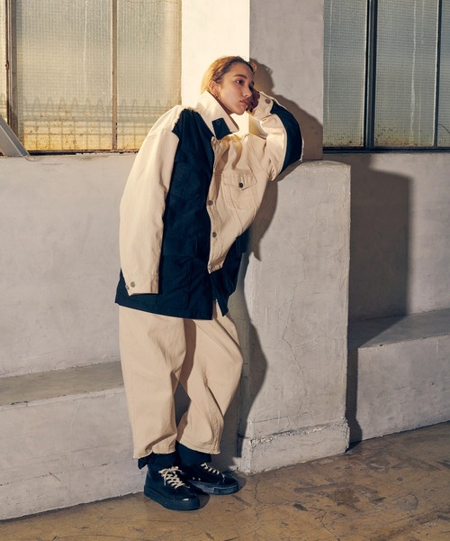 Wizzard(ウィザード)の「Wizzard ウィザード / WASHED DOCKING DENIM ARMY JACKET / WBA22-W04(ミリタリージャケット・メンズ・ブラック/ホワイト×ブラック/グリーン系その他・1)」の15枚目の写真