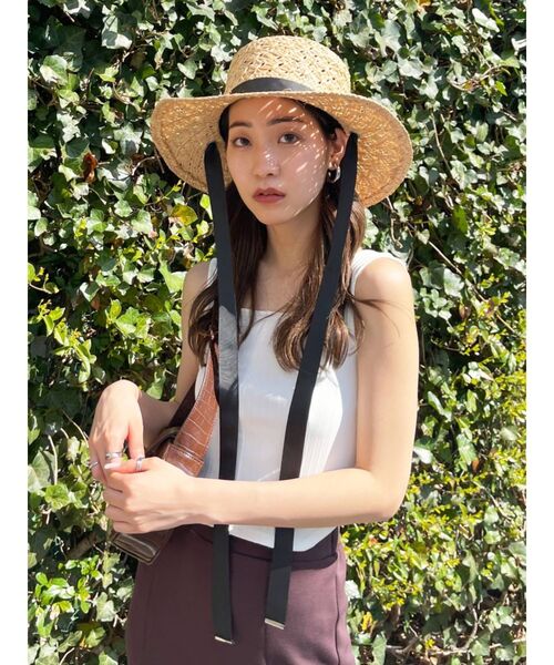 EMODA（エモダ）の「ワイドタイハット（ハット・レディース・ブラック/ベージュ・FREE）」の3枚目の写真