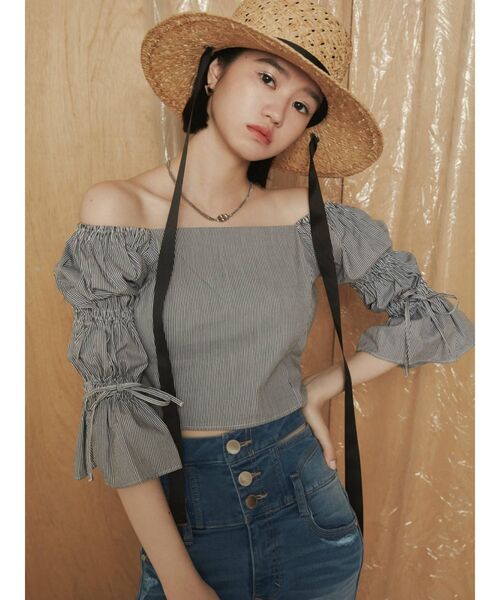 EMODA（エモダ）の「ワイドタイハット（ハット・レディース・ブラック/ベージュ・FREE）」の20枚目の写真