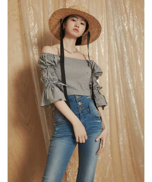 EMODA（エモダ）の「ワイドタイハット（ハット・レディース・ブラック/ベージュ・FREE）」の21枚目の写真