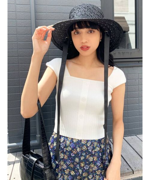 EMODA（エモダ）の「ワイドタイハット（ハット・レディース・ブラック/ベージュ・FREE）」の14枚目の写真