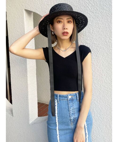 EMODA（エモダ）の「ワイドタイハット（ハット・レディース・ブラック/ベージュ・FREE）」の16枚目の写真