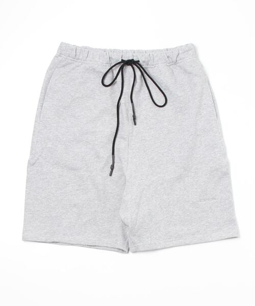 LUSOR（ルーソル）の「LUSOR（ルーソル）LOGO SWT SHORTS ロゴスウェットショーツ（スウェットパンツ・メンズ・ブラック/グレー/グリーン・FREE）」の2枚目の写真