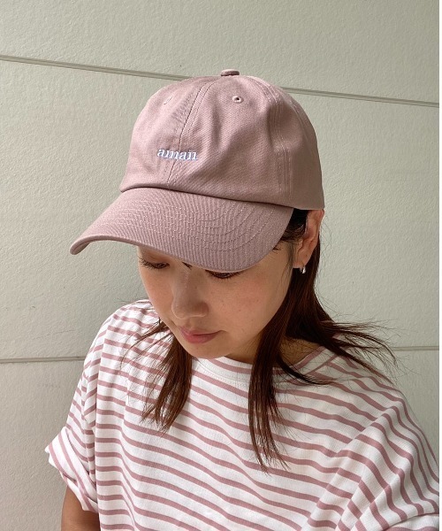 AMAIL（アマイル）の「Peaceful logo cap（キャップ・レディース・ブラック/アイボリー/ピンク・FREE）」の3枚目の写真