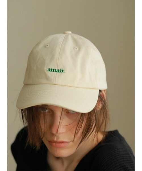 AMAIL（アマイル）の「Peaceful logo cap（キャップ・レディース・ブラック/アイボリー/ピンク・FREE）」の5枚目の写真