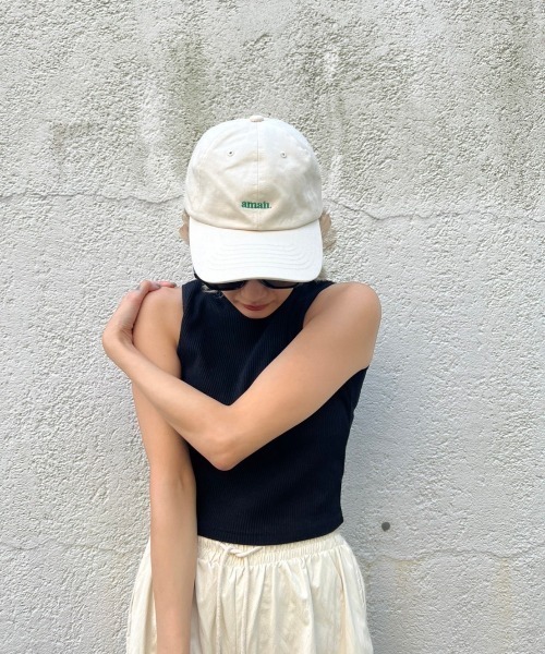 AMAIL（アマイル）の「Peaceful logo cap（キャップ・レディース・ブラック/アイボリー/ピンク・FREE）」の18枚目の写真