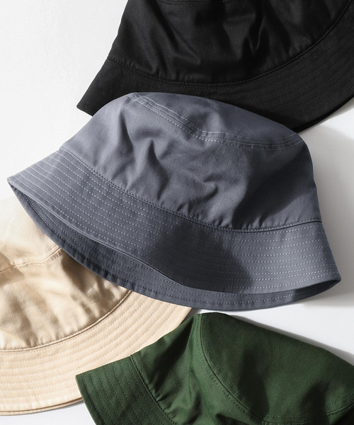 ZIP FIVE(ジップファイブ)の「【ZIP FIVE】ツイルバケットハット(ハット・メンズ・ブラック/ブルー/グリーン/アイボリー・FREE)」の4枚目の写真