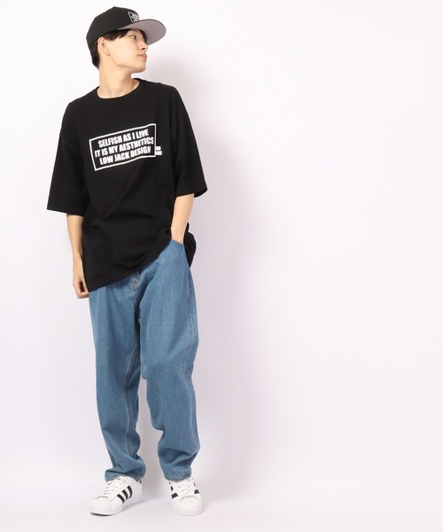 LOW JACK DESIGN（ロウジャックデザイン）の「LOW JACK DESIGN ビッグシルエットTシャツ（Tシャツ/カットソー・メンズ・ブラック系その他/ブラック系その他2・M/XL）」の9枚目の写真