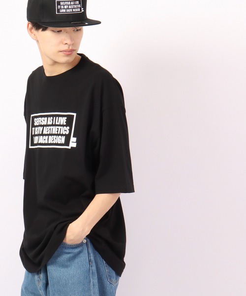 LOW JACK DESIGN（ロウジャックデザイン）の「LOW JACK DESIGN ビッグシルエットTシャツ（Tシャツ/カットソー・メンズ・ブラック系その他/ブラック系その他2・M/XL）」の7枚目の写真