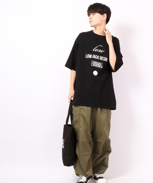 LOW JACK DESIGN（ロウジャックデザイン）の「LOW JACK DESIGN ビッグシルエットTシャツ（Tシャツ/カットソー・メンズ・ブラック系その他/ブラック系その他2・M/XL）」の16枚目の写真