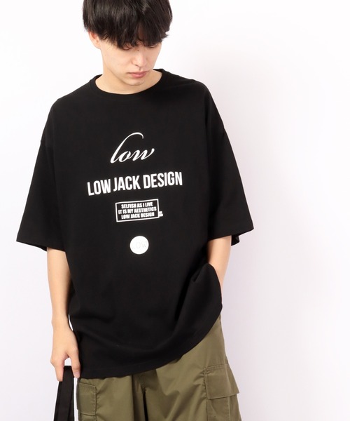 LOW JACK DESIGN（ロウジャックデザイン）の「LOW JACK DESIGN ビッグシルエットTシャツ（Tシャツ/カットソー・メンズ・ブラック系その他/ブラック系その他2・M/XL）」の13枚目の写真