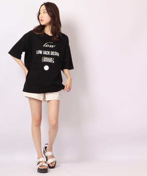LOW JACK DESIGN（ロウジャックデザイン）の「LOW JACK DESIGN ビッグシルエットTシャツ（Tシャツ/カットソー・メンズ・ブラック系その他/ブラック系その他2・M/XL）」の17枚目の写真