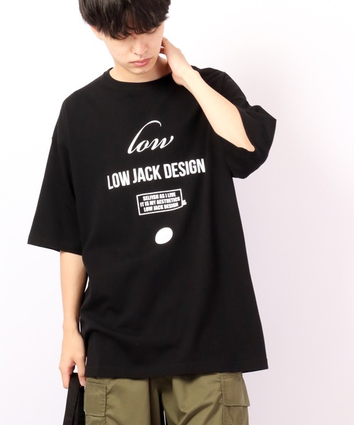 LOW JACK DESIGN（ロウジャックデザイン）の「LOW JACK DESIGN ビッグシルエットTシャツ（Tシャツ/カットソー・メンズ・ブラック系その他/ブラック系その他2・M/XL）」の20枚目の写真