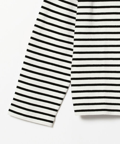 BEAMS BOY（ビームスボーイ）の「BEAMS BOY / エルボーパッチ バスク ロングスリーブ カットソー 22FW（Tシャツ/カットソー・レディース・オフホワイト/その他/その他1/ホワイト系その他7・ONE SIZE）」の19枚目の写真