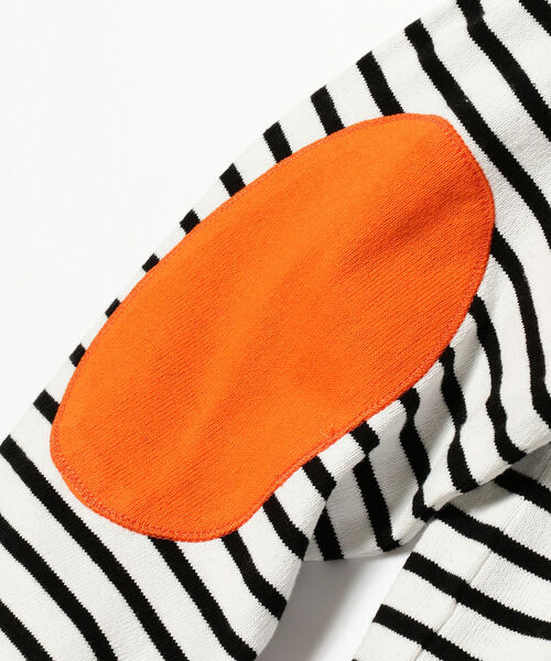 BEAMS BOY（ビームスボーイ）の「BEAMS BOY / エルボーパッチ バスク ロングスリーブ カットソー 22FW（Tシャツ/カットソー・レディース・オフホワイト/その他/その他1/ホワイト系その他7・ONE SIZE）」の9枚目の写真