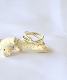 STANDARD＋ SELECT（スタンダードプラスセレクト）の「【MANANAS 】マナナス/ Double Cross Ring（リング）」