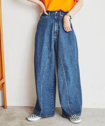 coen | 【展開店舗限定】ワイドシームデニムパンツ(デニムパンツ)