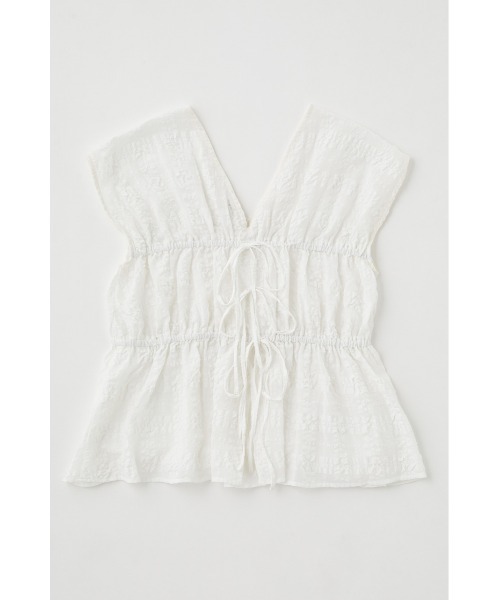 MOUSSY（マウジー）の「GATHERED SLEEVELESS ブラウス（シャツ/ブラウス・レディース・ブラック/ダークブラウン/オフホワイト・FREE）」の12枚目の写真