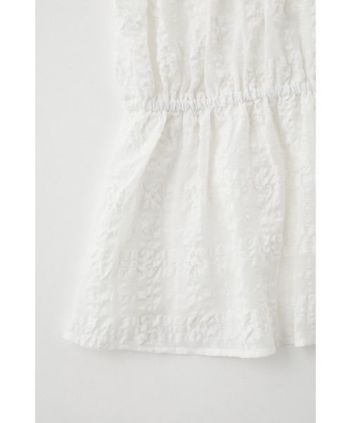 MOUSSY（マウジー）の「GATHERED SLEEVELESS ブラウス（シャツ/ブラウス・レディース・ブラック/ダークブラウン/オフホワイト・FREE）」の5枚目の写真