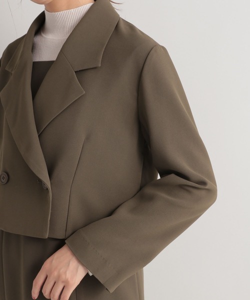 Andemiu（アンデミュウ）の「クロップドテーラードジャケット162223（テーラードジャケット・レディース・ブラック/ブルー/ブラウン・FREE）」の17枚目の写真