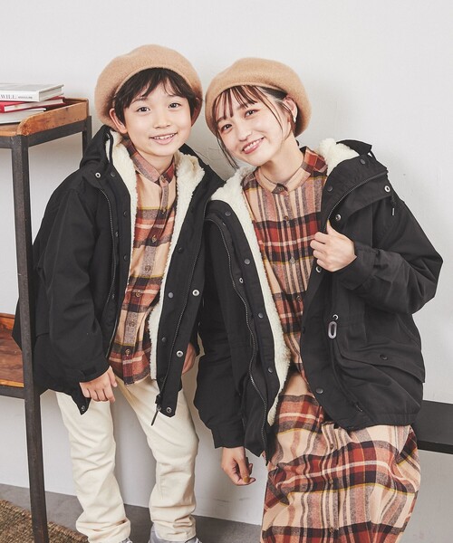 coen（コーエン）の「THE ALASKAN(アラスカン）別注ネルシャツワンピース（シャツワンピース・レディース・ブラウン/ワイン/オレンジ・M/L）」の15枚目の写真