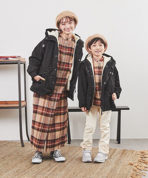 coen（コーエン）の「THE ALASKAN(アラスカン）別注ネルシャツワンピース（シャツワンピース・レディース・ブラウン/ワイン/オレンジ・M/L）」の16枚目の写真