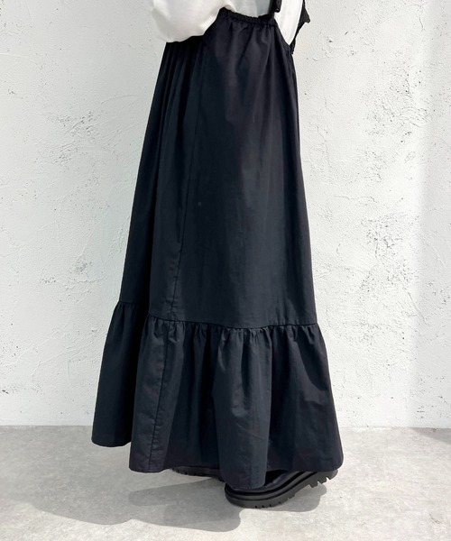 apres jour mignon（アプレジュールミニョン）の「コットンレースフリルワンピース【ZOZOTOWN限定アイテム】（ワンピース・レディース・ブラック/オフホワイト・フリー/X-LARGE）」の14枚目の写真