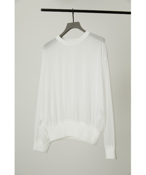 RIM.ARK（リムアーク）の「Sheer rib docking tops（シャツ/ブラウス