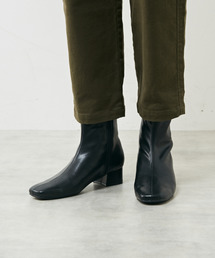 【ストレッチ素材でストレスフリー♪足にフィットするショートブーツ】