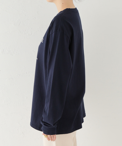 FRAMeWORK（フレームワーク）の「カバーページロゴロンT（Tシャツ/カットソー・レディース・ホワイト/ネイビー/チャコールグレー・FREE）」の13枚目の写真