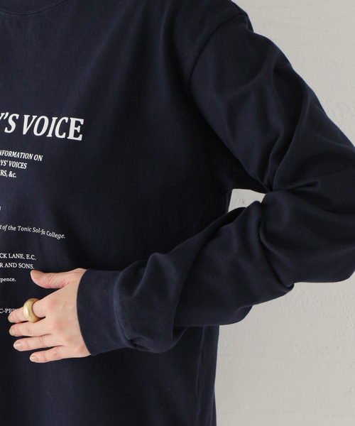 FRAMeWORK（フレームワーク）の「カバーページロゴロンT（Tシャツ/カットソー・レディース・ホワイト/ネイビー/チャコールグレー・FREE）」の18枚目の写真
