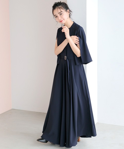 Dita Muaj.（ディータムアージュ）の「【ZOZO限定】スリーブスリットフレアワンピース（ワンピース・レディース・ネイビー/アイボリー・FREE）」の22枚目の写真