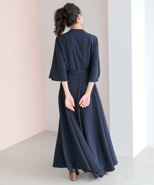 Dita Muaj.（ディータムアージュ）の「【ZOZO限定】スリーブスリットフレアワンピース（ワンピース・レディース・ネイビー/アイボリー・FREE）」の18枚目の写真