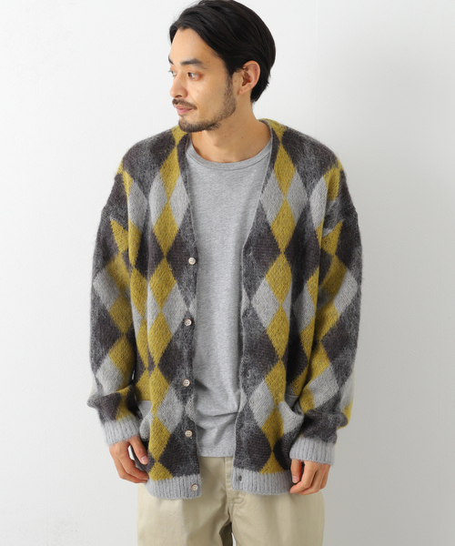 JOURNAL STANDARD J.S HOMESTEAD(ジャーナルスタンダードホームステッド)の「【J.S.Homestead】5G KID-MOHAIR WJQ RETRO ARGYLE C/D(カーディガン/ボレロ・メンズ・パープル/イエロー/オレンジ/ブルー系その他・MEDIUM/LARGE)」の16枚目の写真